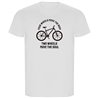 T Shirt ECO Jazda rowerem Four Wheels Move the Body Krotki Rekaw Czlowiek