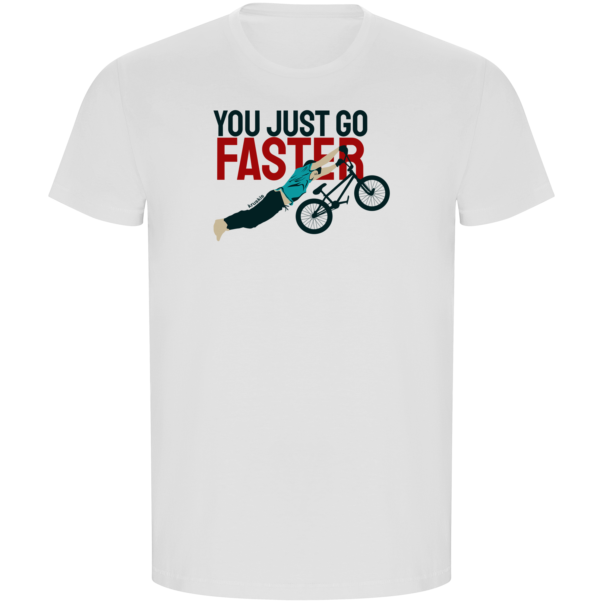 T Shirt ECO BMX Go Faster Manche Courte Homme