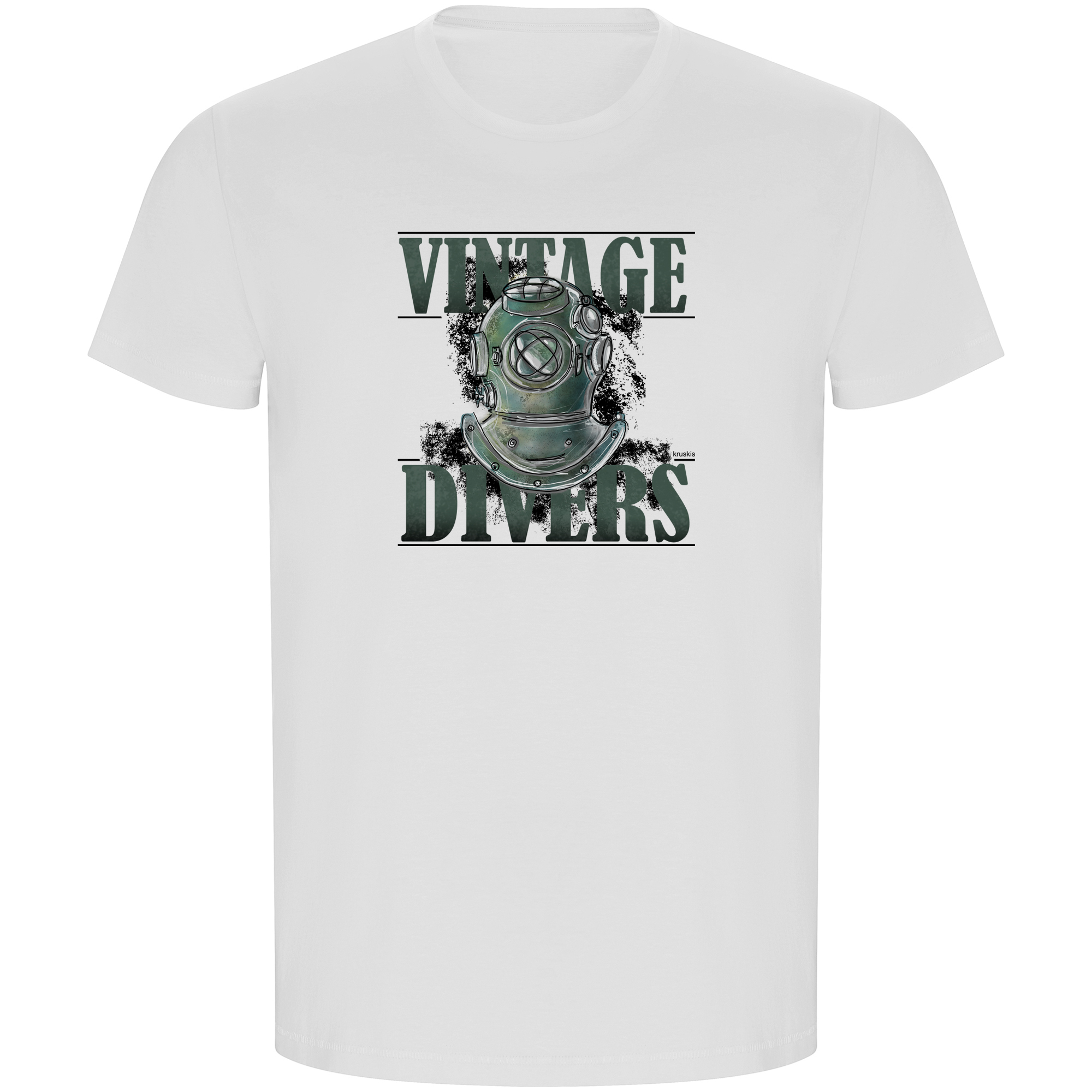 T Shirt ECO Plongee Vintage Divers Manche Courte Homme
