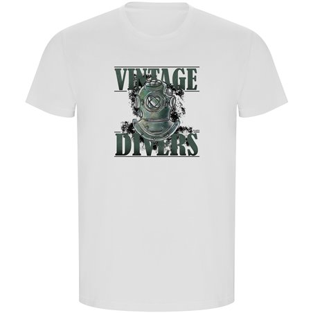 T Shirt ECO Nurkowanie Vintage Divers Krotki Rekaw Czlowiek