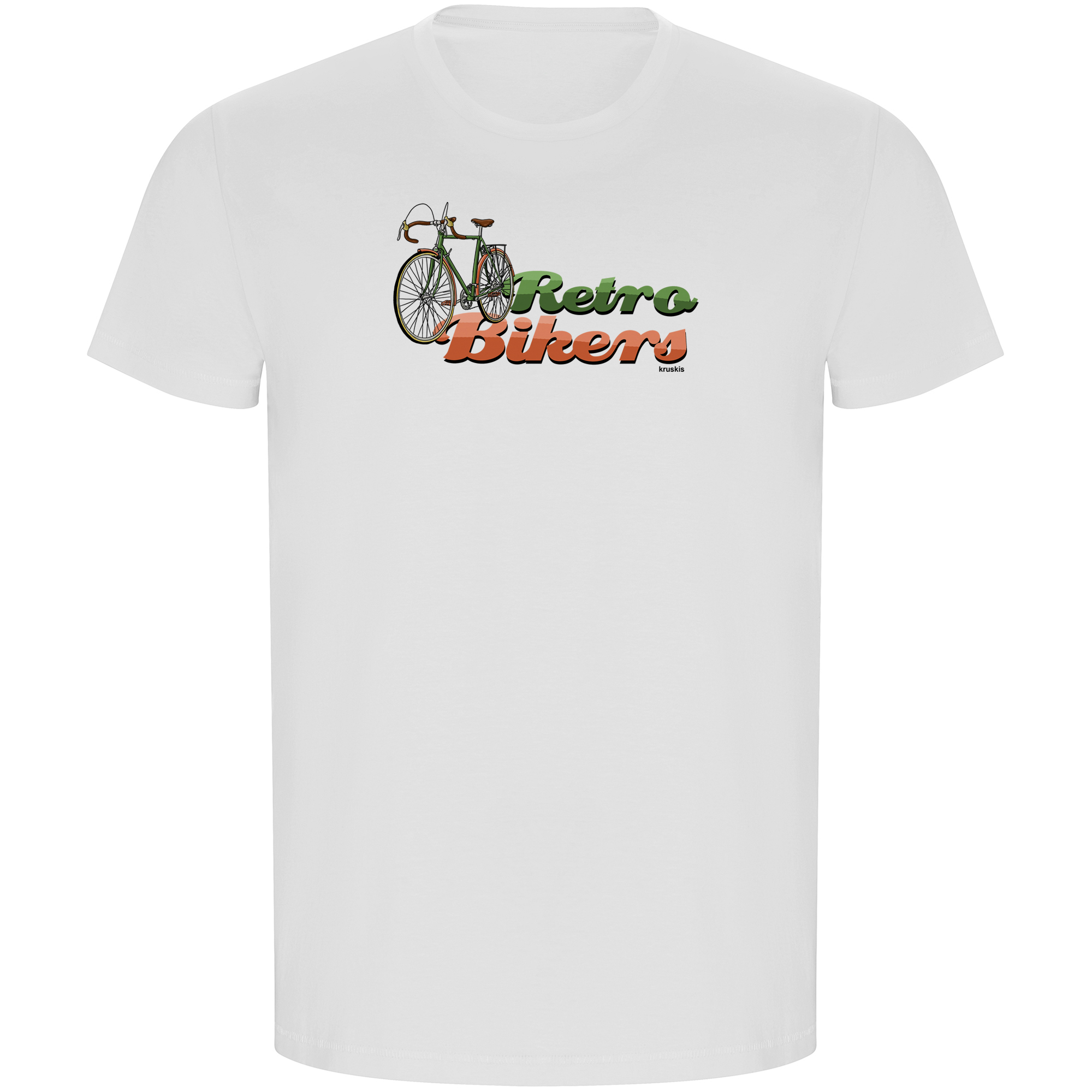 T Shirt ECO Velo Retro Bikers Manche Courte Homme