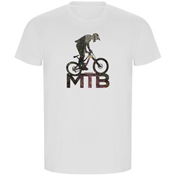 T Shirt ECO MTB MTB Background Krotki Rekaw Czlowiek