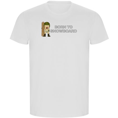 T Shirt ECO Snowboard Born to Snowboard Manche Courte Homme