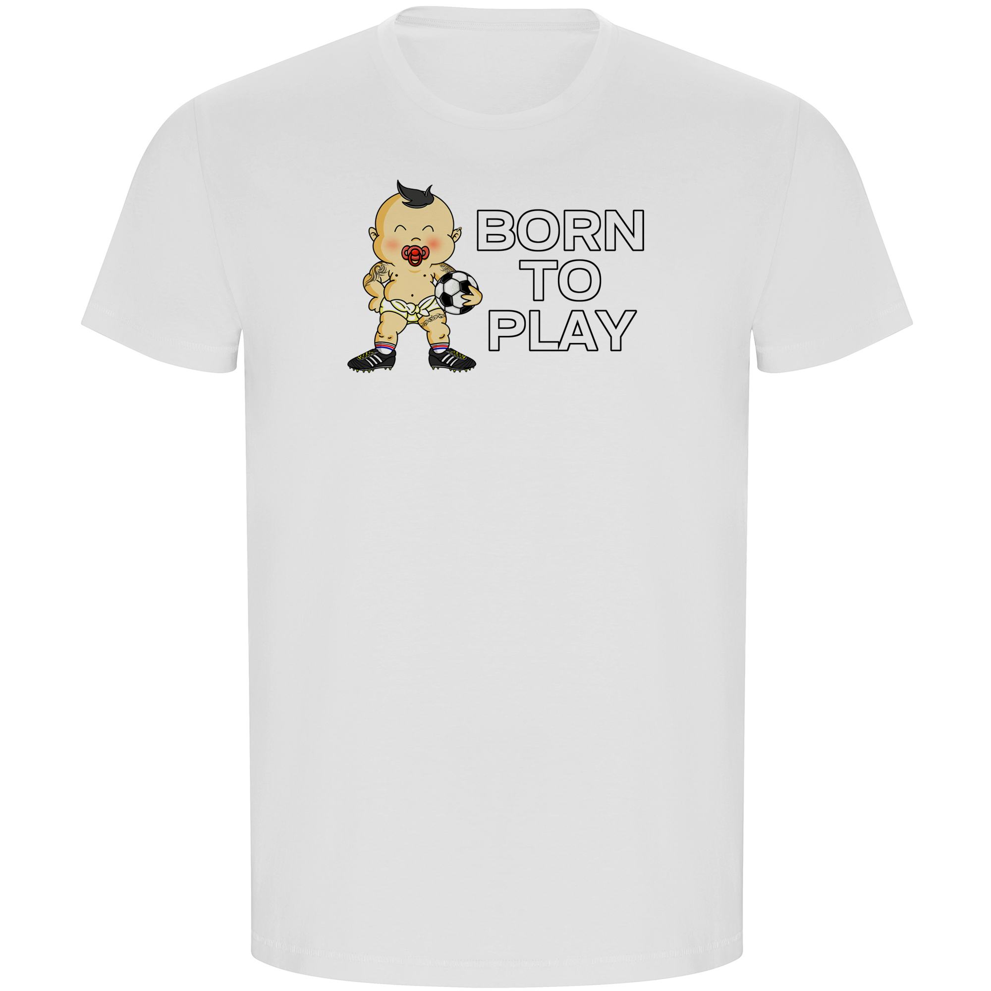 Camiseta ECO Futbol Born to Play Football Manga Corta Hombre