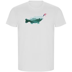 T Shirt ECO Fiske Made in the USA Kortarmad Man