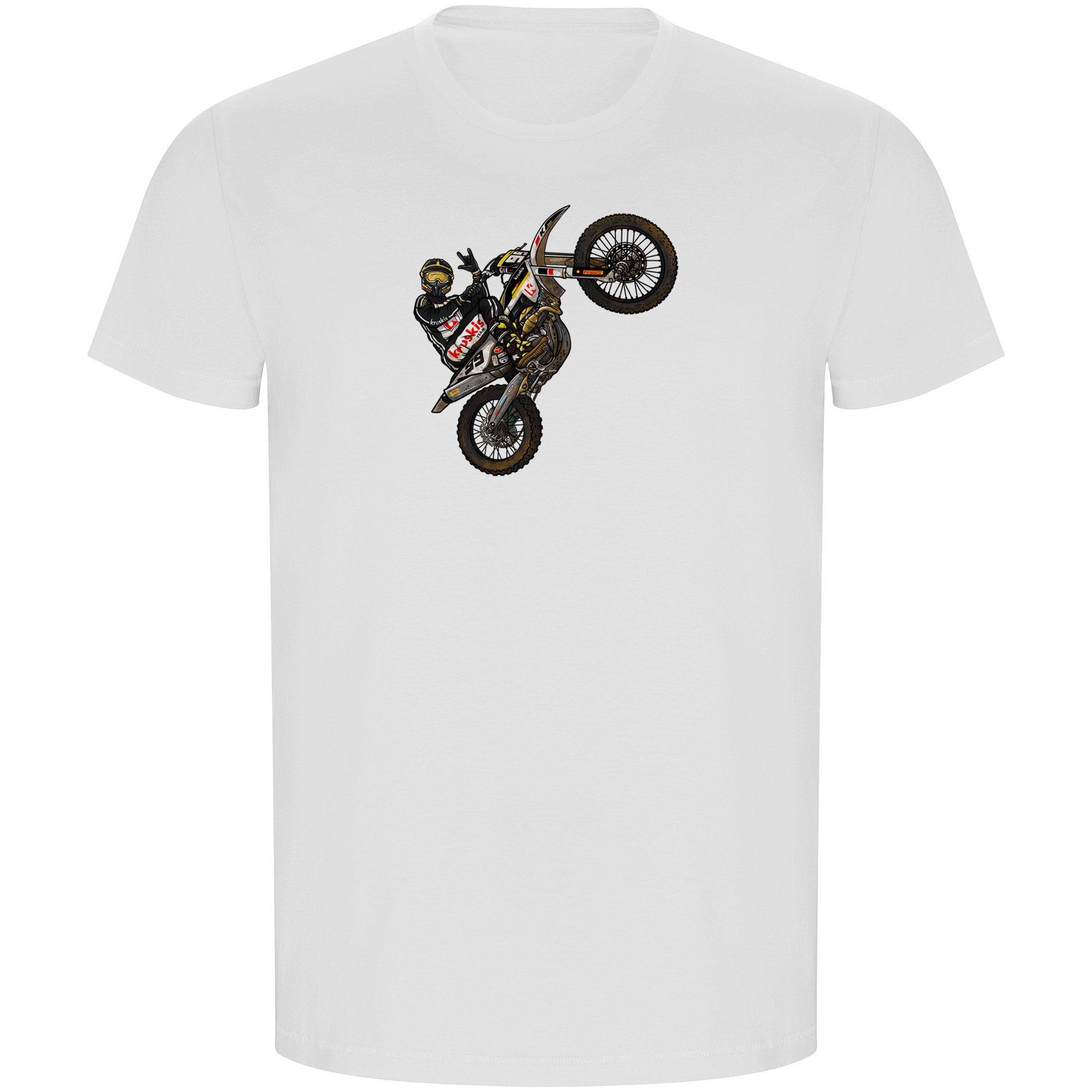 T Shirt ECO Motociclismo Motocross Manica Corta Uomo