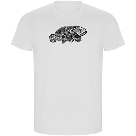 T Shirt ECO Nurkowanie Grouper Tribal Krotki Rekaw Czlowiek