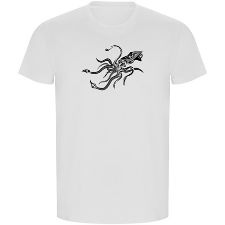 T Shirt ECO Nurkowanie Squid Tribal Krotki Rekaw Czlowiek