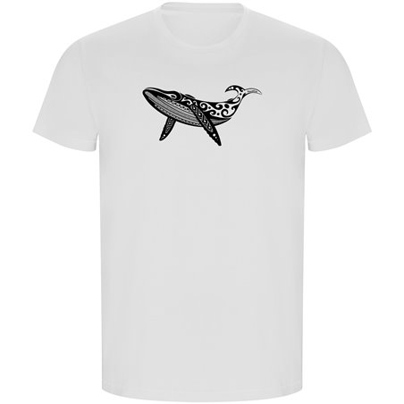 T Shirt ECO Duiken Whale Tribal Korte Mowen Man