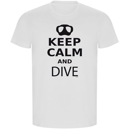 T Shirt ECO Immersione Keep Calm And Dive Manica Corta Uomo