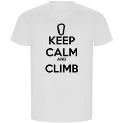 T Shirt ECO Climbing Keep Calm and Climb Short Sleeves Man