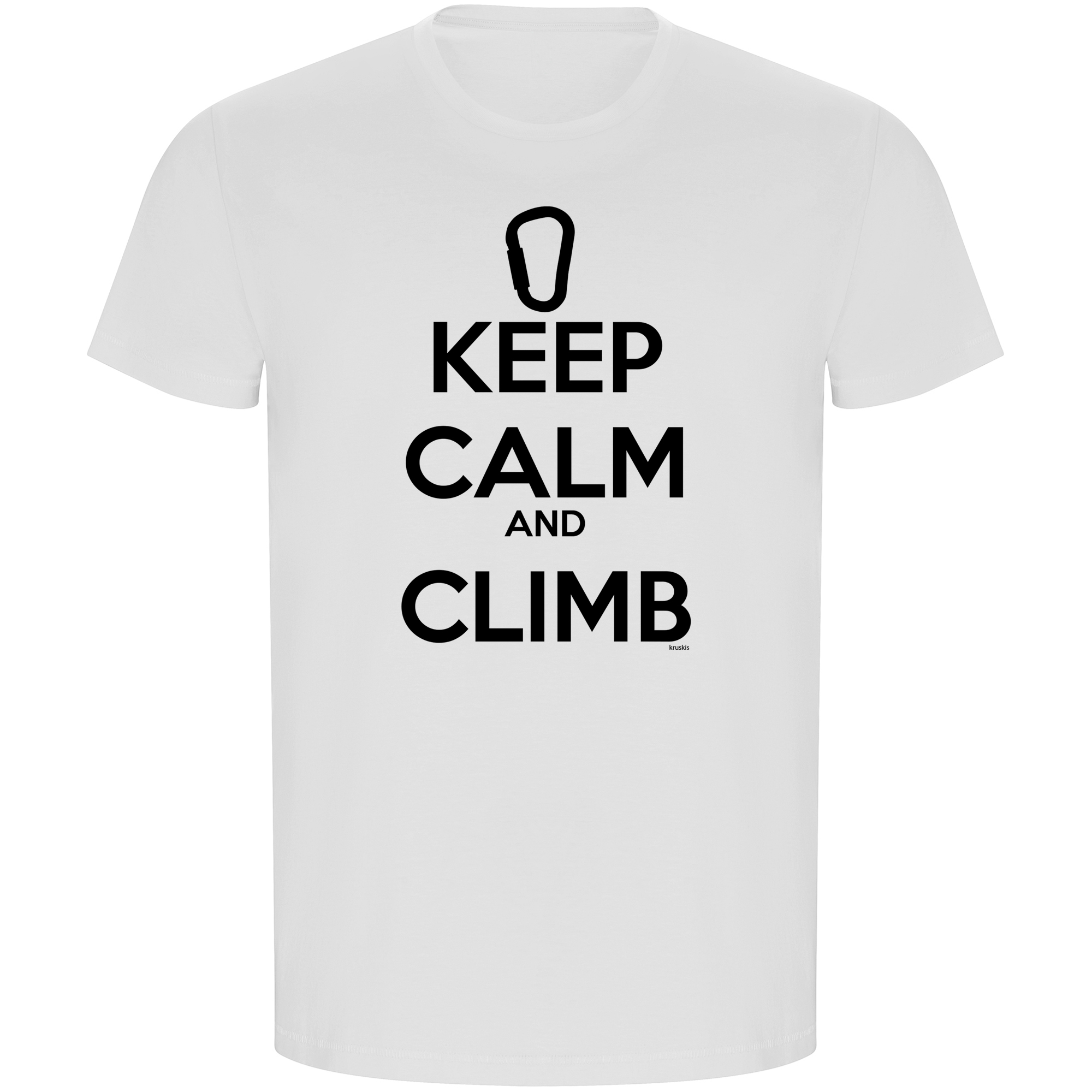 Camiseta ECO Escalada Keep Calm and Climb Manga Corta Hombre