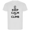 T Shirt ECO Climbing Keep Calm and Climb Short Sleeves Man