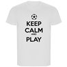 T Shirt ECO Fotboll Keep Calm And Play Football Kortarmad Man