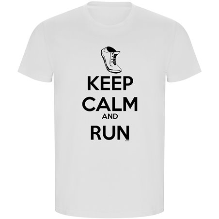 T Shirt ECO Running Keep Calm and Run Krotki Rekaw Czlowiek