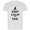 T Shirt ECO Nautical Keep Calm and Sail Short Sleeves Man