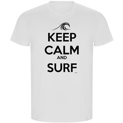 T Shirt ECO Surf Surf Keep Calm and Surf Short Sleeves Man