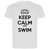 Camiseta ECO Natacion Keep Calm and Swim Manga Corta Hombre