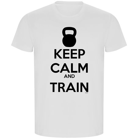 T Shirt ECO Palestra Keep Calm And Train Manica Corta Uomo