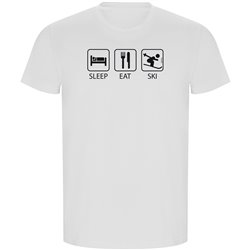 T Shirt ECO Narty Sleep Eat and Ski Krotki Rekaw Czlowiek