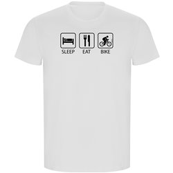 T Shirt ECO Radfahren Sleep Eat and Bike Kurzarm Mann