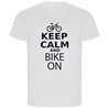 T Shirt ECO Jazda rowerem Keep Calm and Bike On Krotki Rekaw Czlowiek