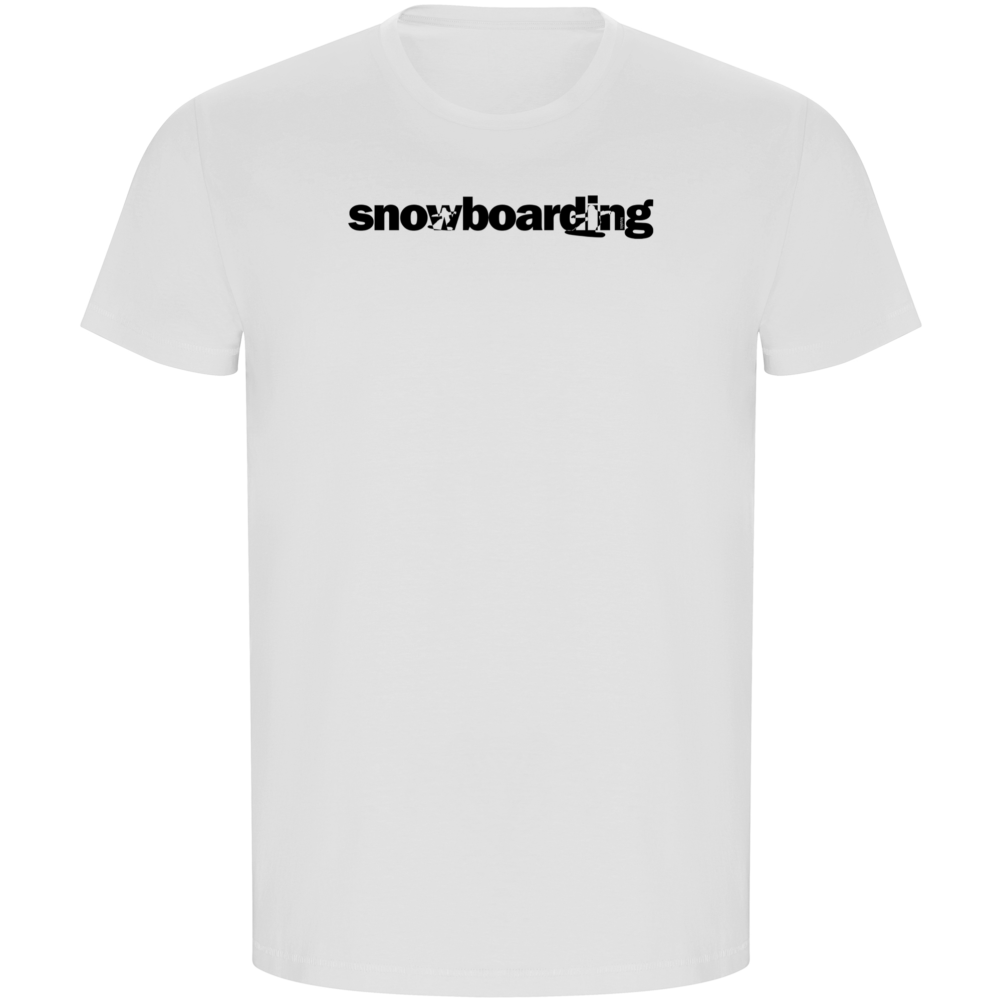Camiseta ECO Snow Word Snowboarding Manga Corta Hombre