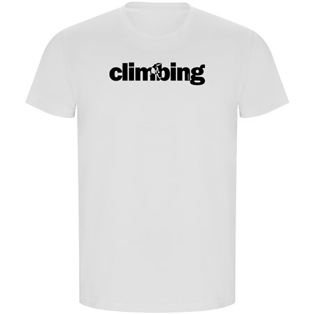 T Shirt ECO Climbing Word Climbing Short Sleeves Man