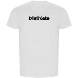 T Shirt ECO Cycling Word Triathlete Short Sleeves Man