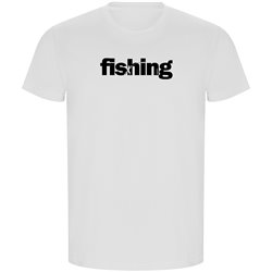 T Shirt ECO Fiske Word Fishing Kortarmad Man
