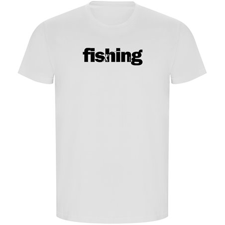 T Shirt ECO Fiske Word Fishing Kortarmad Man