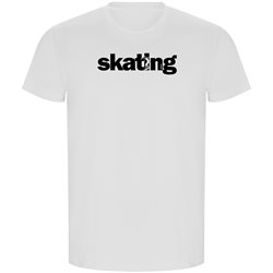T Shirt ECO Skateboardakning Word Skating Kortarmad Man