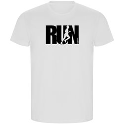 T Shirt ECO Rennen Word Run Korte Mowen Man