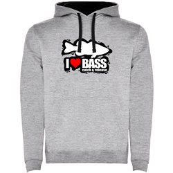 Hoodie Fishing I Love Bass Unisex