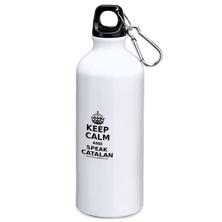 Flasche 800 ml Katalonien Keep Calm and Speak Catalan