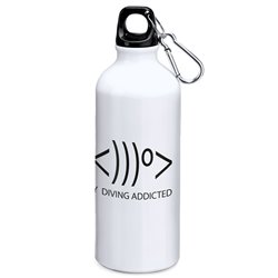 Flasche 800 ml Tauchen Simply Diving Addicted