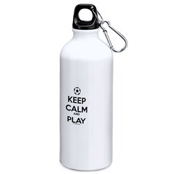 Flaska 800 ml Fotboll Keep Calm And Play Football