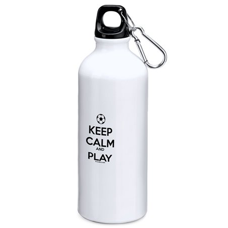 Fles 800 ml Voetbal Keep Calm And Play Football