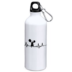 Bouteille 800 ml Gym Fitness Heartbeat