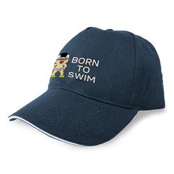 Cap Swimming Born to Swim Unisex