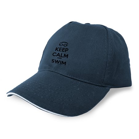 Czapka Plywanie Keep Calm and Swim Unisex