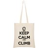 Sac Coton Escalade Keep Calm and Climb