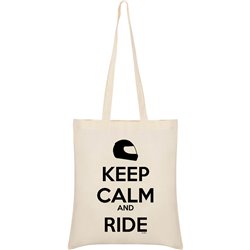 Borsa Cotone Motociclismo Keep Calm And Ride