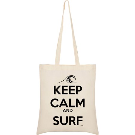 Bolsa Algodon Surf Surf Keep Calm and Surf