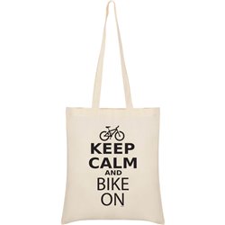 Borsa Cotone Ciclismo Keep Calm and Bike On