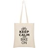 Borsa Cotone Ciclismo Keep Calm and Bike On