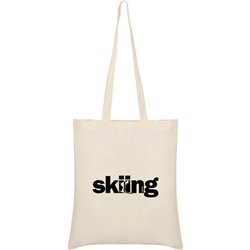 Bag Cotton Ski Word Skiing