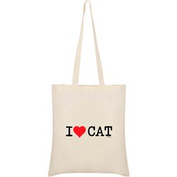 Sac Coton Catalogne I Love CAT
