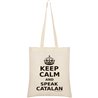 Borsa Cotone Catalogna Keep Calm and Speak Catalan