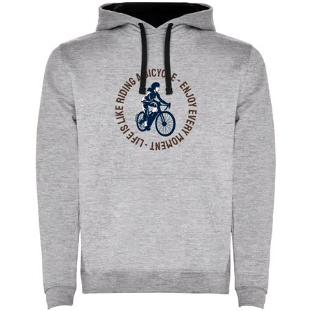 Hoodie Cycling Life is Like Riding Unisex